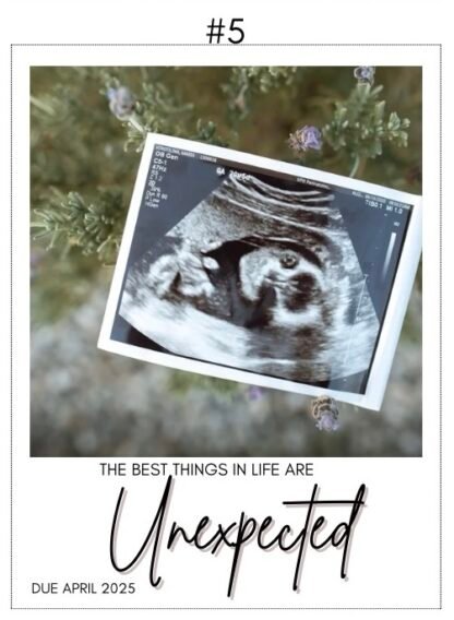 Pregnancy Announcement! - Custom Magnet Polaroid Style - Image 9