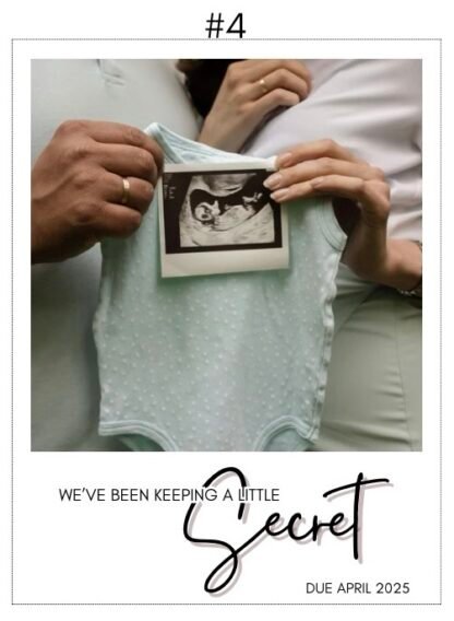 Pregnancy Announcement! - Custom Magnet Polaroid Style - Image 8