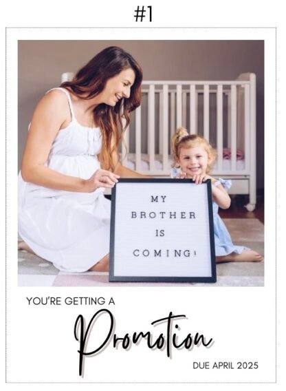 Pregnancy Announcement! - Custom Magnet Polaroid Style - Image 5