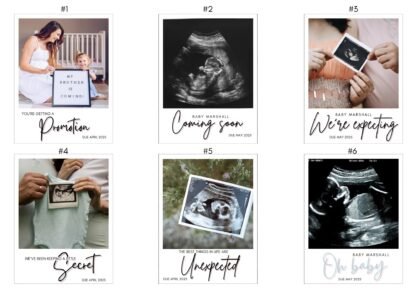 Pregnancy Announcement! - Custom Magnet Polaroid Style - Image 4